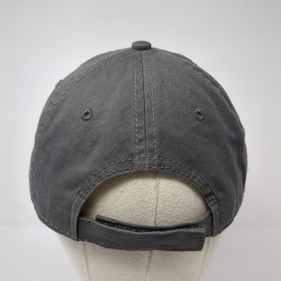 San Diego Zoo Strapback Hat Gray One Size Solid Adjustable Embroidered - Picture 5 of 8